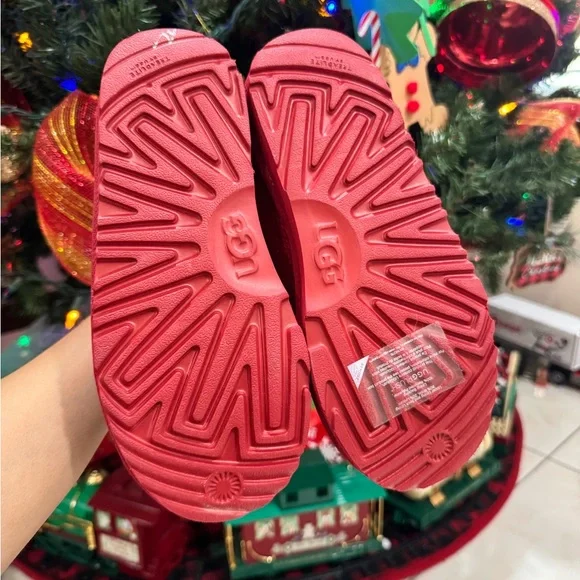 UGG Kids Red Boots - Picture 3 of 6